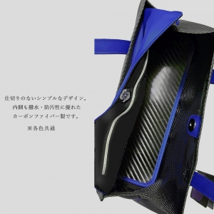 【銀座HIKO限定モデル】(テクノモンスター) トートバッグ カーボンファイバー カーフレザー レッド系