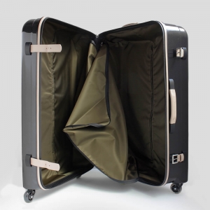 (テクノモンスター) スーツケース 128L カーボンファイバー ベージュ
