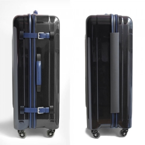 (テクノモンスター) スーツケース 128L カーボンファイバー ブルーネイビー